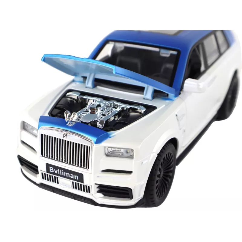 LEAN TOYS Auto R/C 1:20 Weiß und Blau ferngesteuert