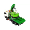 LEAN TOYS Car Transporter Roadside Assistance Tow Truck 1:16 Green Sound Lights