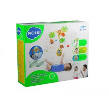 LEAN TOYS Karussell-Spieluhr Rasseln für Babys