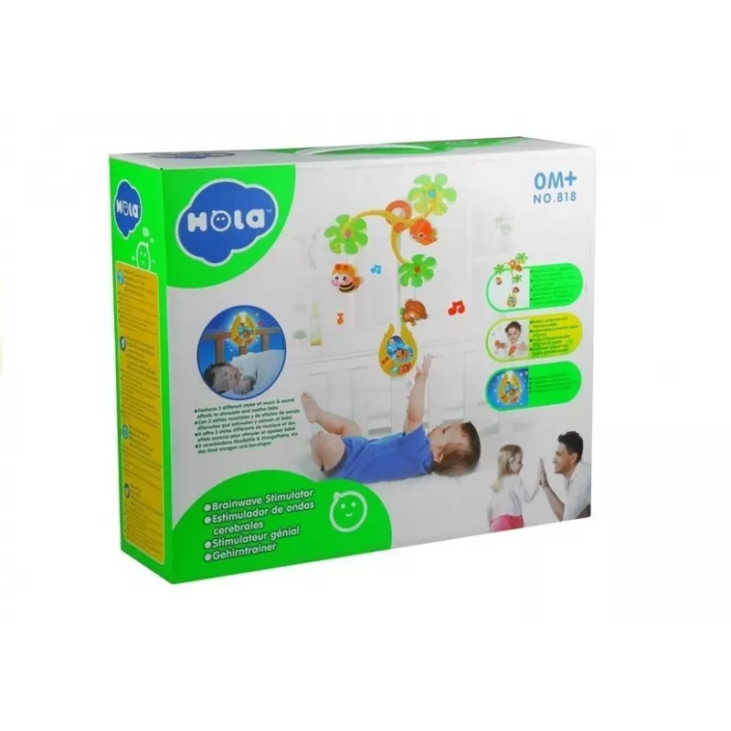LEAN TOYS Karussell-Spieluhr Rasseln für Babys