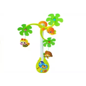 LEAN TOYS Karussell-Spieluhr Rasseln für Babys