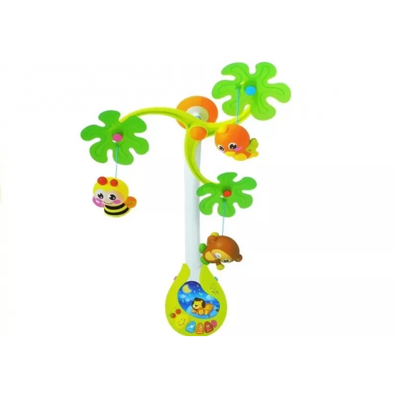 LEAN TOYS Karussell-Spieluhr Rasseln für Babys