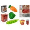 LEAN TOYS Kassenspielzeug Shop-Set mit Mikrofon-Soundterminal – Interaktives Rollenspiel-Set für Kinder ab 3 Jahren