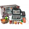 LEAN TOYS Kassenspielzeug Shop-Set mit Mikrofon-Soundterminal – Interaktives Rollenspiel-Set für Kinder ab 3 Jahren