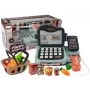 LEAN TOYS Kassenspielzeug Shop-Set mit Mikrofon-Soundterminal – Interaktives Rollenspiel-Set für Kinder ab 3 Jahren
