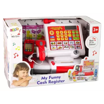 LEAN TOYS Registrierkasse mit Touchscreen