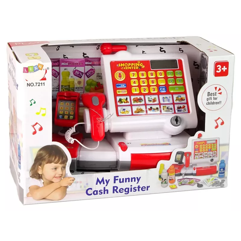LEAN TOYS Registrierkasse mit Touchscreen