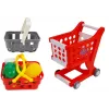 LEAN TOYS Registrierkasse mit Einkaufswagen, Körben & Zubehör | 35-teiliges Rollenspiel-Set mit funktionierendem Taschenrechner, beleuchtetem Scanner, Mikrofon, Einkaufswagen und Korb | Für Kinder ab 3 Jahren