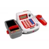 LEAN TOYS Registrierkasse mit Einkaufswagen, Körben & Zubehör | 35-teiliges Rollenspiel-Set mit funktionierendem Taschenrechner, beleuchtetem Scanner, Mikrofon, Einkaufswagen und Korb | Für Kinder ab 3 Jahren