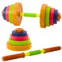 LEAN TOYS Kinder-Hantel, rutschfester Schaumstoff, 8 Scheiben, Kunststoff, bunt