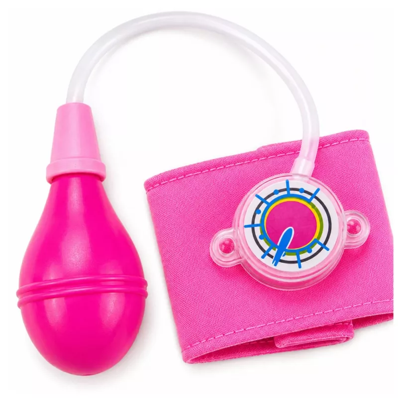 LEAN TOYS Kinder-Blutdruckmessgerät mit beweglichem Zeiger Pink