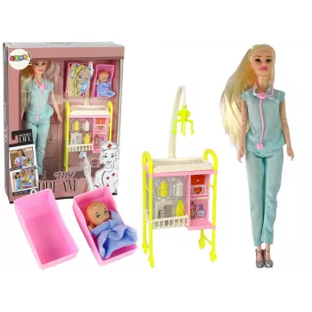 LEAN TOYS Kinder-Puppendoktor Langhaar-Zubehör