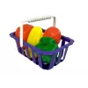 LEAN TOYS Kinder-Kassenrechner mit Gemüsekorb