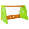 LEAN TOYS Kinder-Fußballtor Grün und Orange