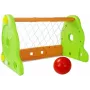 LEAN TOYS Kinder-Fußballtor Grün und Orange