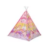 LEAN TOYS Kinder-Leuchtzelt Einhorn Ponys Pink
