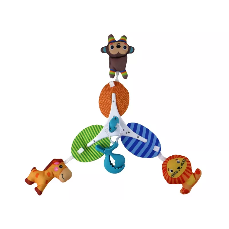 LEAN TOYS Kinder-Mobile Tier-Clip tragbar