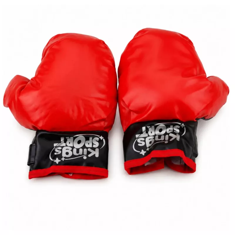LEAN TOYS Kinder-Boxsack-Set mit Muay-Thai-Handschuhen 65x22cm L