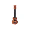 LEAN TOYS Kindergitarre mit braunem Holzfinish und Plektrum, 6 Nylonsaiten, akustisch, ab 3 Jahren