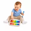 LEAN TOYS Kinder-Xylophon-Piano, buntes Musikinstrument 2-in-1 mit Schlägel