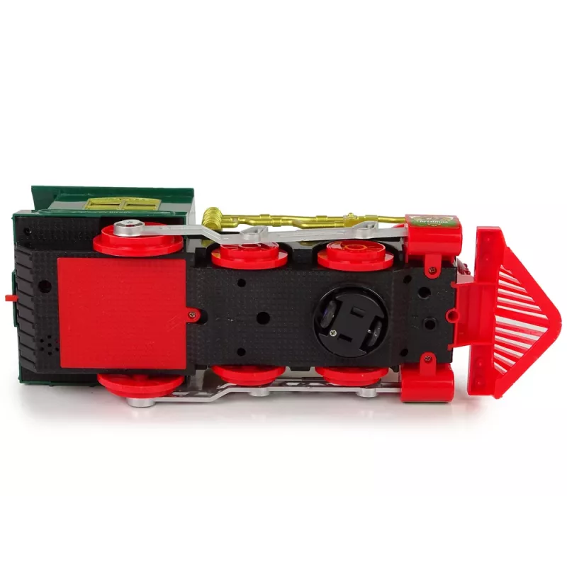 LEAN TOYS Christmas Locomotive Lights Sound Green Battery Operated