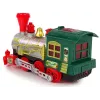 LEAN TOYS Christmas Locomotive Lights Sound Green Battery Operated