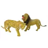 LEAN TOYS Circus Animals Fahrzeug-Set Der Zirkustiere LKW + Auto mit Anhänger