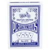 LEAN TOYS Classic Spielkarten mit Kunststoffbeschichtung Blau - Pokergröße, 54 Karten, spritzwassergeschützt