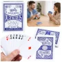 LEAN TOYS Classic Spielkarten mit Kunststoffbeschichtung Blau - Pokergröße, 54 Karten, spritzwassergeschützt