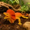 LEAN TOYS Collared Lizard Gummi-Figur dehnbar realistisch 19cm