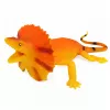 LEAN TOYS Collared Lizard Gummi-Figur dehnbar realistisch 19cm