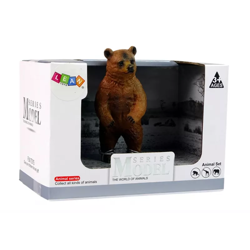 LEAN TOYS Sammelfigur Braunbär Animals of the World