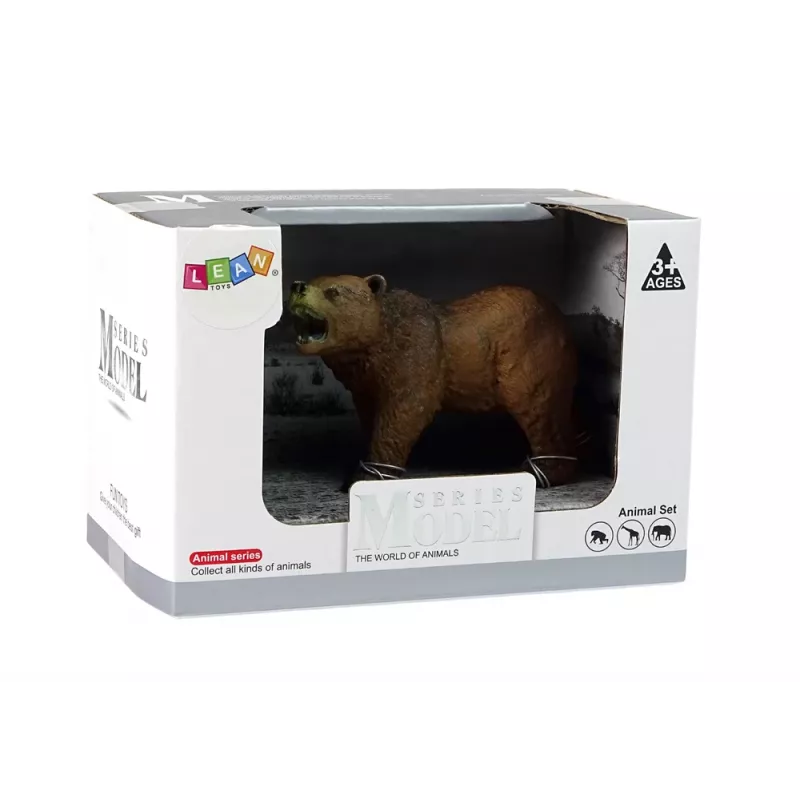 LEAN TOYS Sammelfigur Braunbär Tiere der Welt