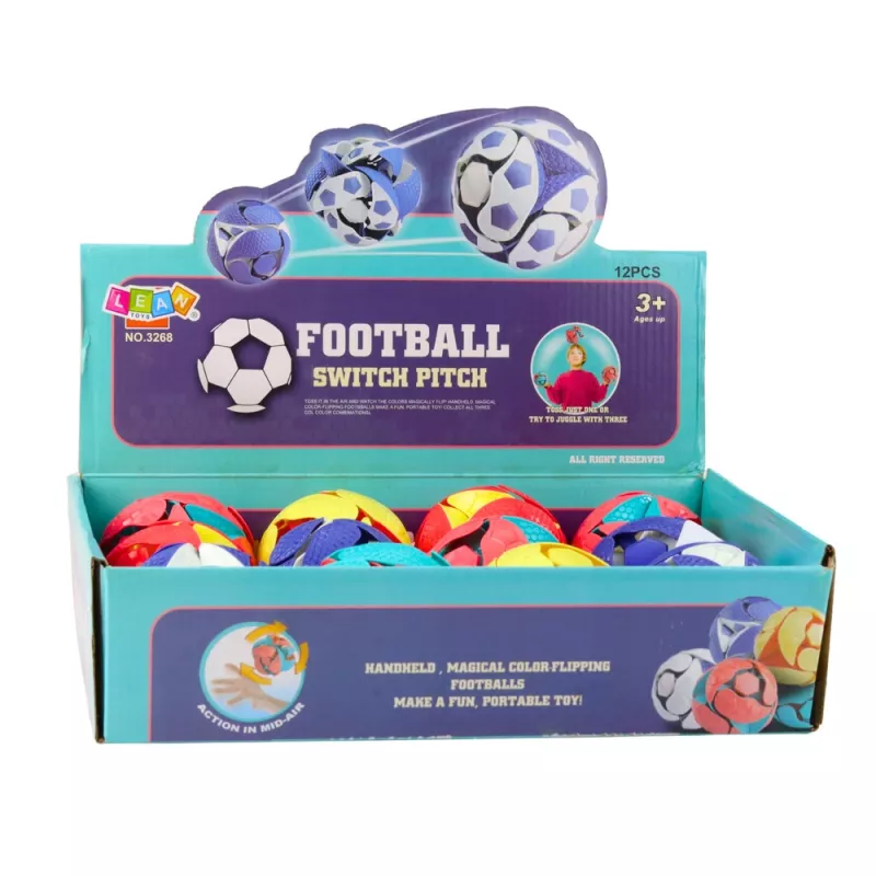 LEAN TOYS Farbwechsel-LED-Jonglierball 8 cm Mehrfarbig
