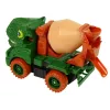 LEAN TOYS Betonmischer Dinosaurier Unwrecker grünes Zubehör