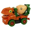 LEAN TOYS Betonmischer Dinosaur Unwrecker Orange Zubehör