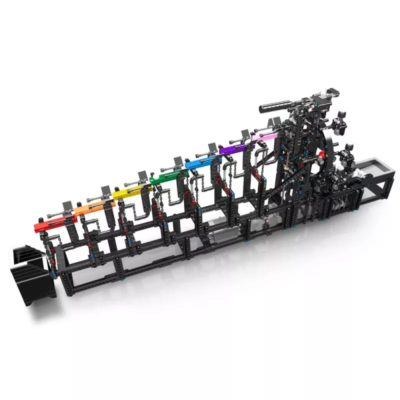 LEAN TOYS Bauklötze Kugelbahn mit Elektromotor 2520 Teile