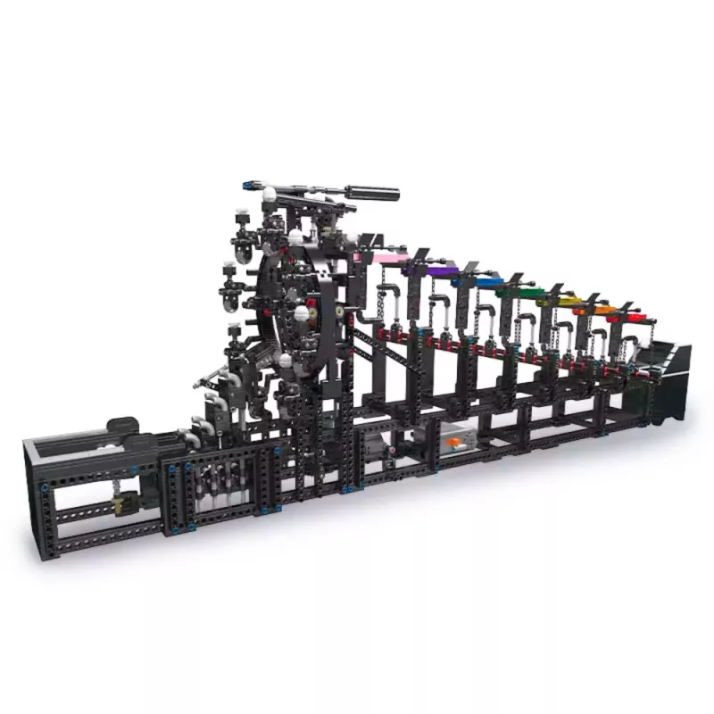 LEAN TOYS Bauklötze Kugelbahn mit Elektromotor 2520 Teile
