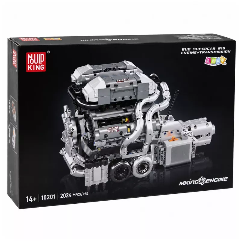 LEAN TOYS Bausteine Auto Motor V8 Getriebe 2024 el.