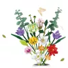 LEAN TOYS Bausteine Dekorativer Blumenstrauß aus bunten Blumen 836 Teile