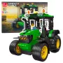 LEAN TOYS Bausteine Traktor Landwirtschaft Grün 304 Teile