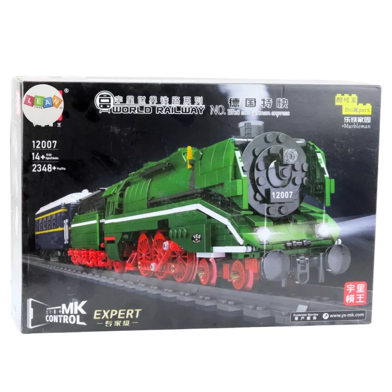 LEAN TOYS Bausteine ferngesteuerte Dampflokomotive RC 2348 el.