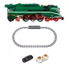 LEAN TOYS Bausteine ferngesteuerte Dampflokomotive RC 2348 el.