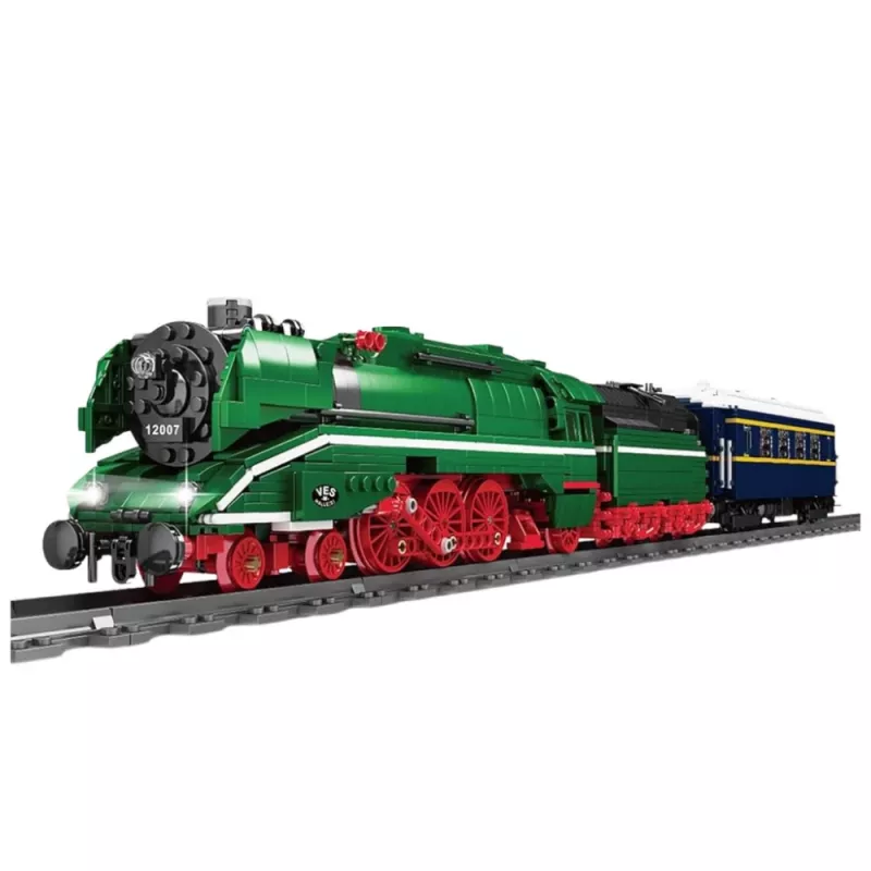 LEAN TOYS Bausteine ferngesteuerte Dampflokomotive RC 2348 el.