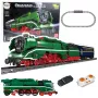 LEAN TOYS Bausteine ferngesteuerte Dampflokomotive RC 2348 el.