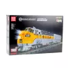 LEAN TOYS Bauklötze-Set - Grau/Gelber ferngesteuerter Zug (1.751 Teile)