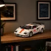 LEAN TOYS Bausteine Sportwagen Fernsteuerung RC Weiß 1384 Teile