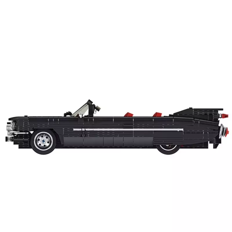 LEAN TOYS Bausteine Classic Car Cabrio Cadi-Elrado Schwarz 1324 Teile