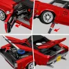 LEAN TOYS Bausteine Sportwagen Charger Rot 1869 Teile