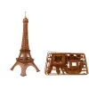 LEAN TOYS Baukran mit Fernsteuerung 90 cm hoher Eiffelturm-Bausatz